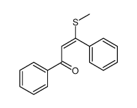 3-methylsulfanyl-1,3-diphenylprop-2-en-1-one结构式