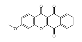 3-methoxybenzo[b]xanthene-6,11,12-trione结构式