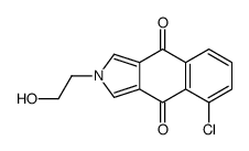 5-chloro-2-(2-hydroxyethyl)benzo[f]isoindole-4,9-dione Structure