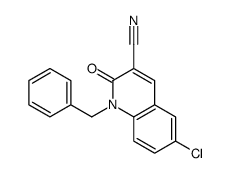 1-benzyl-6-chloro-2-oxoquinoline-3-carbonitrile Structure