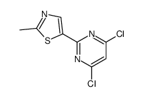 5-(4,6-dichloropyrimidin-2-yl)-2-methyl-1,3-thiazole Structure