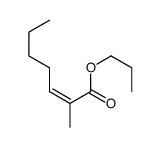 propyl 2-methylhept-2-enoate Structure