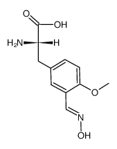 3-<3(E)-hydroxyiminomethyl-4-methoxyphenyl>-L-alanine结构式