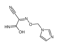 2-amino-N-(imidazol-1-ylmethoxy)-2-oxoethanimidoyl cyanide Structure
