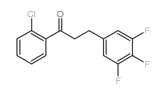 2'-CHLORO-3-(3,4,5-TRIFLUOROPHENYL)PROPIOPHENONE结构式