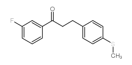 3'-FLUORO-3-(4-THIOMETHYLPHENYL)PROPIOPHENONE structure