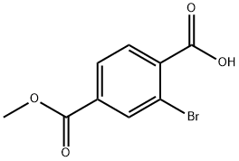 2-bromo-4-(methoxycarbonyl)benzoic acid structure