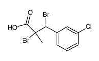 3-(3-Chlor-phenyl)-2,3-dibrom-2-methyl-propionsaeure Structure