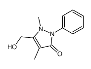 3-hydroxymethyl-2,4-dimethyl-1-phenyl-3-pyrazolin-5-one Structure