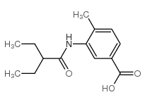 3-(2-ethylbutanoylamino)-4-methylbenzoic acid Structure