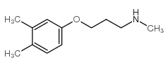 3-(3,4-dimethylphenoxy)-N-methylpropan-1-amine结构式
