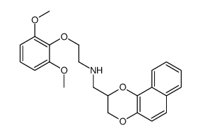 2-((2-(2,6-dimethoxyphenoxy)ethyl)amino)methyl-1,4-dioxane(1,2-b)naphthalene Structure