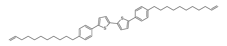 2-(4-undec-10-enylphenyl)-5-[5-(4-undec-10-enylphenyl)thiophen-2-yl]thiophene Structure