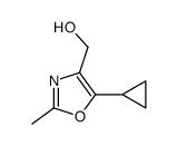 (5-cyclopropyl-2-methyl-1,3-oxazol-4-yl)methanol Structure