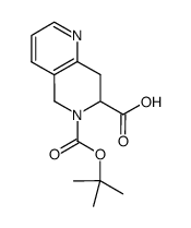7,8-dihydro-5H-[1,6]naphthyridine-6,7-dicarboxylic acid 6-tert-butyl ester结构式