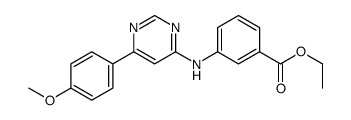 ethyl 3-[[6-(4-methoxyphenyl)pyrimidin-4-yl]amino]benzoate Structure