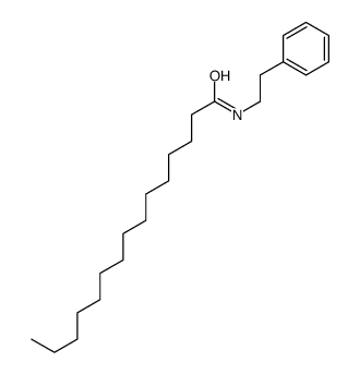 N-(2-phenylethyl)pentadecanamide结构式