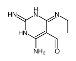 2,4-diamino-6-(ethylamino)pyrimidine-5-carbaldehyde结构式