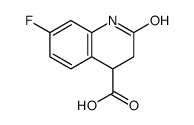 7-Fluoro-2-oxo-1,2,3,4-tetrahydro-4-quinolinecarboxylic acid Structure
