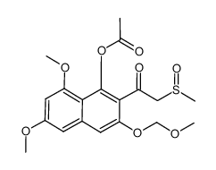 1,3-dimethoxy-6-(methoxymethoxy)-7-(2-(methylsulfinyl)acetyl)-8-hydroxynaphthalene结构式