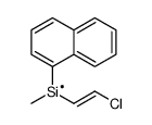 2-chloroethenyl-methyl-naphthalen-1-ylsilicon Structure