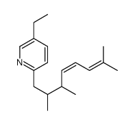 5-ethyl-2-(2,3,7-trimethylocta-4,6-dienyl)pyridine结构式