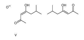 (Z)-4-hydroxy-6-methylhept-3-en-2-one,oxovanadium Structure