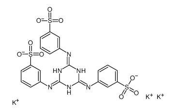 tripotassium 3,3',3''-(1,3,5-triazine-2,4,6-triyltriimino)tris(benzenesulphonate) picture