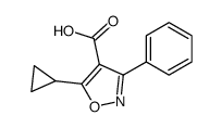 5-cyclopropyl-3-phenyl-isoxazole-4-carboxylic acid Structure