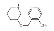 3-[(2-methylphenyl)methoxy]piperidine Structure