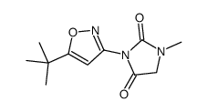 3-(5-tert-butyl-1,2-oxazol-3-yl)-1-methylimidazolidine-2,4-dione Structure