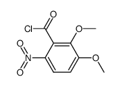 2,3-dimethoxy-6-nitrobenzoyl chloride结构式