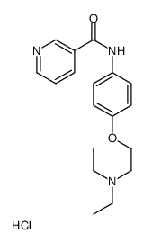 N-[4-[2-(diethylamino)ethoxy]phenyl]pyridine-3-carboxamide,hydrochloride结构式