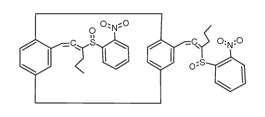 12,42-bis(3-((2-nitrophenyl)sulfinyl)hexa-1,2-dien-1-yl)-1,4(1,4)-dibenzenacyclohexaphane Structure
