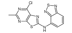 Benzo[1,2,5]thiadiazol-4-yl-(7-chloro-5-methyl-thiazolo[5,4-d]pyrimidin-2-yl)-amine结构式