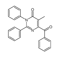 6-Benzoyl-5-methyl-2,3-diphenyl-4(3H)-pyrimidinon结构式