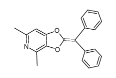 2-benzhydrylidene-4,6-dimethyl-[1,3]dioxolo[4,5-c]pyridine Structure