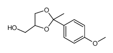 [2-(4-Methoxyphenyl)-2-methyl-1,3-dioxolan-4-yl]methanol结构式