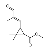 ethyl 2,2-dimethyl-3-[(E)-2-methyl-3-oxoprop-1-enyl]cyclopropane-1-carboxylate结构式