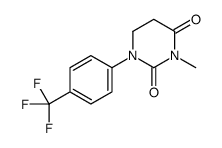 3-methyl-1-[4-(trifluoromethyl)phenyl]-1,3-diazinane-2,4-dione结构式