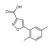 5-(2,5-dimethylphenyl)-1,2-oxazole-3-carboxylic acid Structure