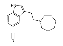 3-[2-(azepan-1-yl)ethyl]-1H-indole-5-carbonitrile结构式