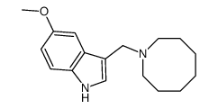3-(azocan-1-ylmethyl)-5-methoxy-1H-indole结构式