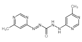 1,5-bis(6-methyl-4-pyrimidyl)carbazone结构式