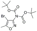 4-bromo-5-methyl-3-bis-boc-amino-isoxazole Structure