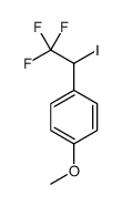 1-methoxy-4-(2,2,2-trifluoro-1-iodoethyl)benzene Structure