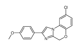 4-(8-Chloro-4H-imidazo[2,1-c][1,4]benzoxazin-2-yl)phenyl methyl ether Structure