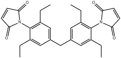 N,N'-[Methylenebis(2,6-diethyl-4,1-phenylene)]bis(maleimide)结构式