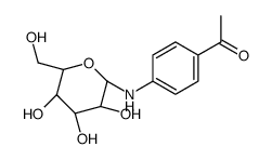 1-[4-[[(2R,5S)-3,4,5-trihydroxy-6-(hydroxymethyl)oxan-2-yl]amino]phenyl]ethanone结构式