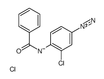 4-benzamido-3-chlorobenzenediazonium,chloride Structure